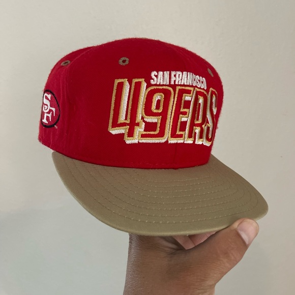 Vintage 90s San Francisco 49ers AJD NFL Snapback Hat - Picture 2 of 8